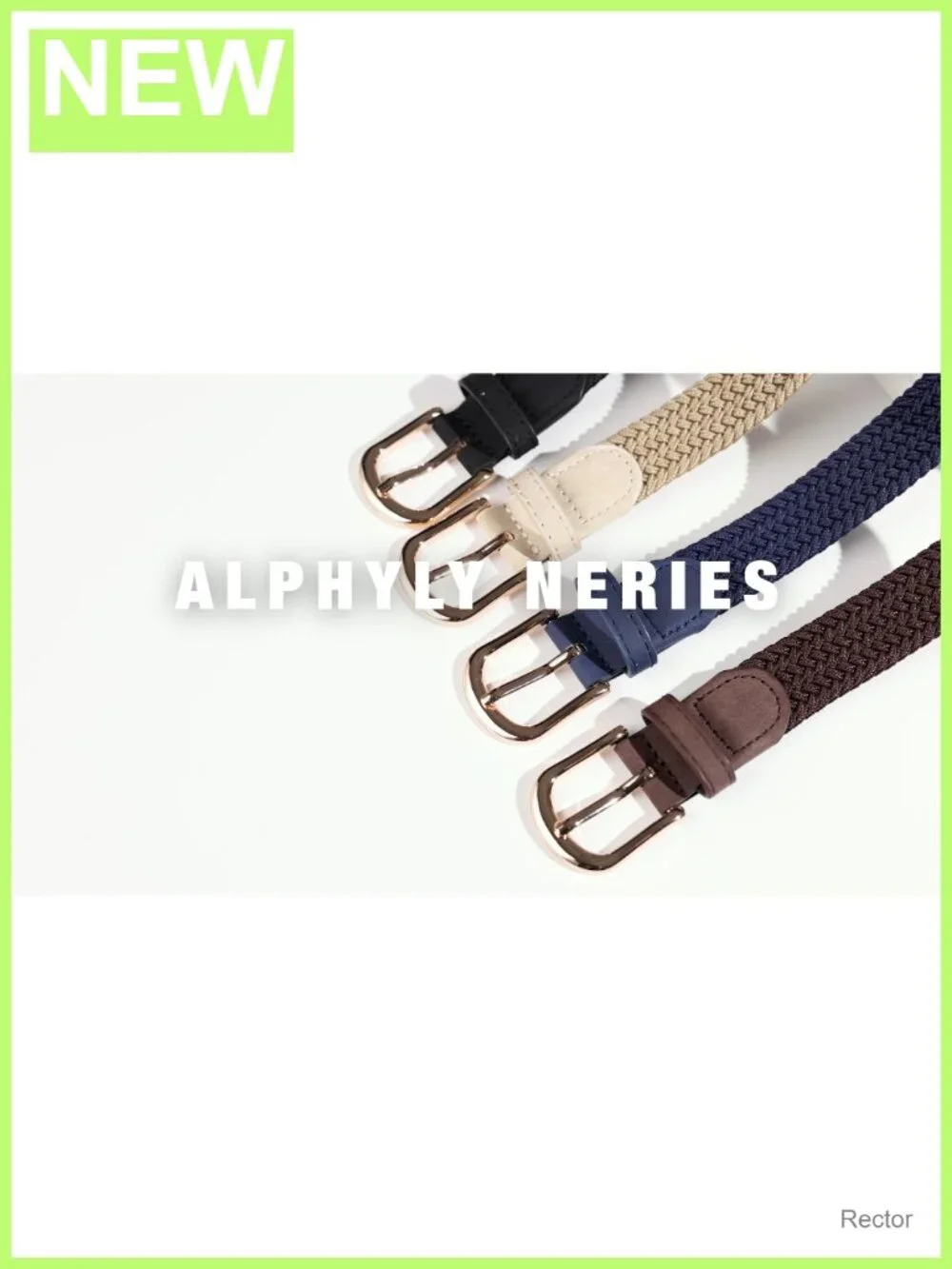2 Pack Elastic Woven Stretch Belt for Women, Braided PU Leather Belt